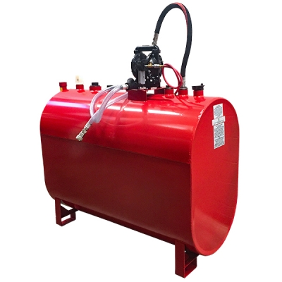 275-Gallon Double-Wall Horizontal Obround Tank Package for Waste Oil