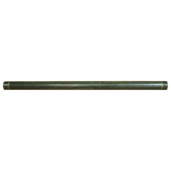 26&quot; Long Black Steel Downtube, 1-1/2&quot; NPT (M) Couplings