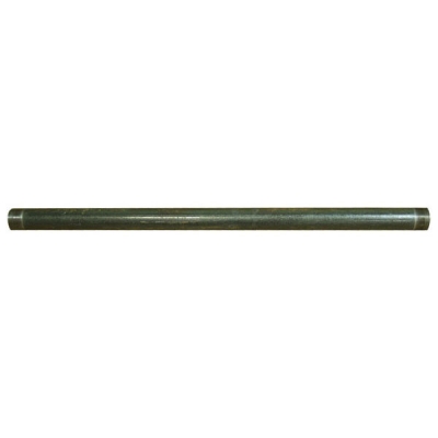 26&quot; Long Black Steel Downtube, 1-1/2&quot; NPT (M) Couplings